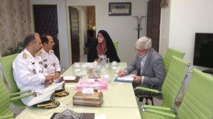دیدار معاونین نیروی انسانی و بهداشت و درمان نیروی دریایی راهبردی با معاون رئیس جمهور
