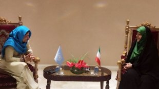 دیدار معصومه ابتکار با شمشاد اختر معاون دبیر کل سازمان ملل  