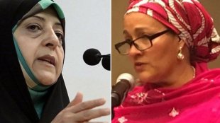 گفت و گوی تلفنی معصومه ابتکار با « امینه محمد » معاون دبیرکل سازمان ملل