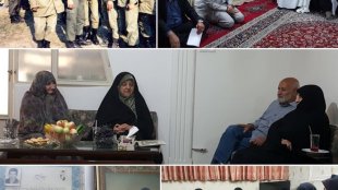 معصومه ابتکار با خانواده شهیدان سخنور و اسدی دیدار کرد