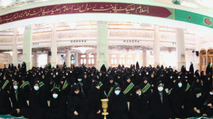 برگزاری آیین خطبه خوانی در حرم حضرت معصومه س