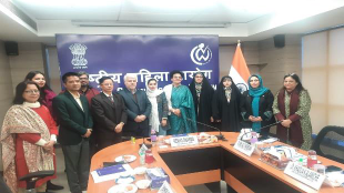 Réunion conjointe de la délégation de femmes iraniennes avec le président et les membres de la Commission nationale des femmes en Inde (NCW)