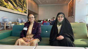 مشیر صدرمملکت کی ، نیپال کی خواتین، بچوں اور بزرگوں کی وزیر، کے  ساتھ ملاقات