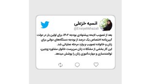 اختصاص یک درصد از بودجه دستگاه‌های دولتی به زنان و خانواده