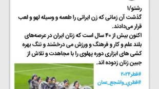 نگذارید چهره زنان فرهیخته ایران خدشه دار شود