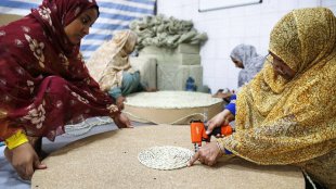 گزارش تصویری بازدید از کارگاه حصیربافی ‌داز
