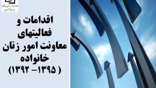 اقدامات و فعالیتهای معاونت امور زنان و خانواده (1395-1392)