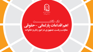 اهم اقدامات پارلمانی - حقوقی معاونت زنان