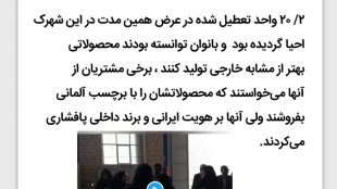 محصولات بانوان ایرانی برتر از مشابه خارجی
