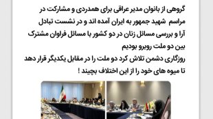 همدلی و مشترکات بسیار بین بانوان ایرانی و عراقی
