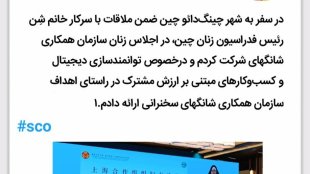 سخنرانی بهروز آذر با موضوع «توانمندسازی دیجیتال و کسب و کارهای مبتنی بر ارزش مشترک» در مجمع زنان عضو سازمان شانگهای
