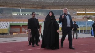 بازدید معاون رئیس‌جمهور از استادیوم 19 مهر بجنورد
