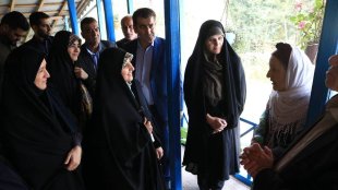  بازدید معاون رئیس‌جمهور در امور زنان و خانواده از بوم‌گردی در شهرستان شفت 