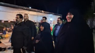 حضور معاون رئیس‌جمهور در اجتماعات شبانه مردم قم در حمایت از ایران